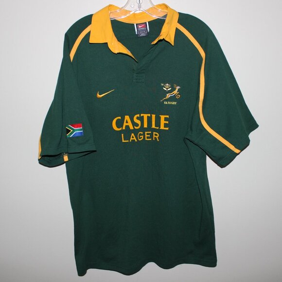 as new vintage Nike South Africa 2001-02 Rugby Union home jersey Castle Lager - Picture 2 of 16